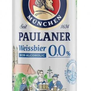 KIT 4 UN CERV ALE PAULANER LT 500ML WEISSBIER 0%