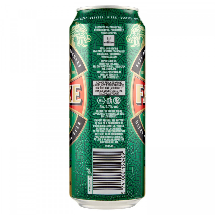 CERVEJA FAXE IPA LT 500 ML