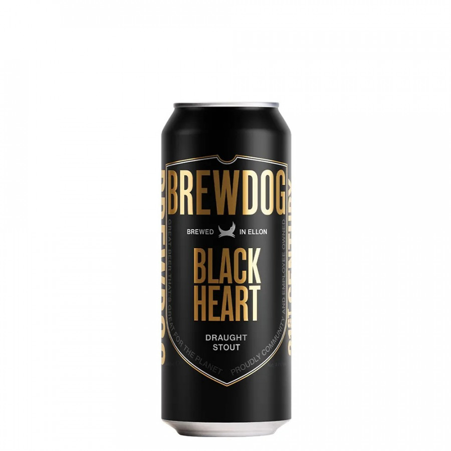 KIT 4 UN CERVEJA BREWDOG BLACK HEART LT 440 ML
